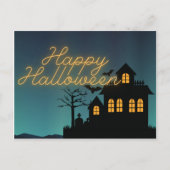 Ggloed Happy Halloween Haunted House Briefkaart (Voorkant)