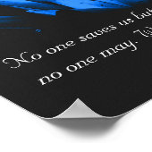 Ggloed Lotus Flower Buddha Inspirerend Quote Poster (Hoek)