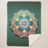 Ggloed Mandala - Fleece Blanket Sherpa Deken (Voorkant)