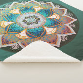 Ggloed Mandala - Fleece Blanket Sherpa Deken (3/4)