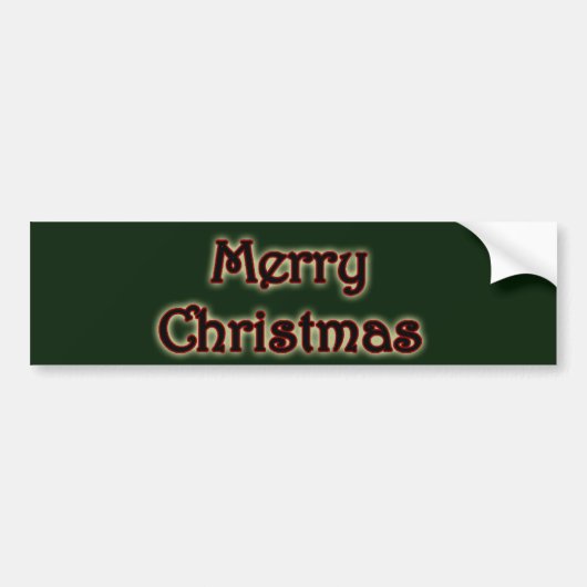 Ggloed Merry kerst Bumpersticker (Voorkant)