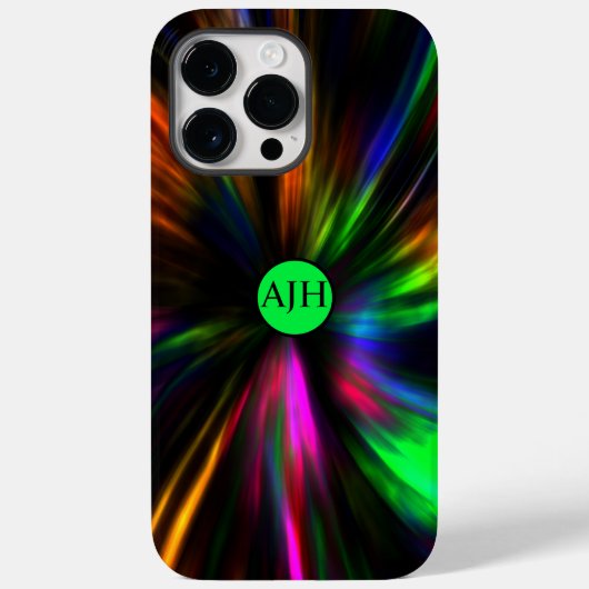 Ggloed Neon Art Monogram Psychedelic Trendy Case-Mate iPhone Case (Achterkant)