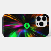Ggloed Neon Art Monogram Psychedelic Trendy iPhone Hoesje (Achterkant horizontaal)
