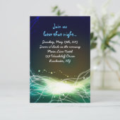 Ggloed Neon Stars joodse bruiloft Kaart (Staand voorkant)