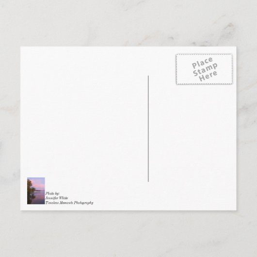 Ggloed Pink Morning Briefkaart (Achterkant)