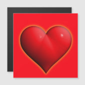 Ggloed Red 3-D Heart (Voorkant / Achterkant)