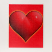 Ggloed Red 3-D Heart Legpuzzel (Verticaal)