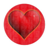 Ggloed Red 3-D Heart Snijplank (Voorkant)