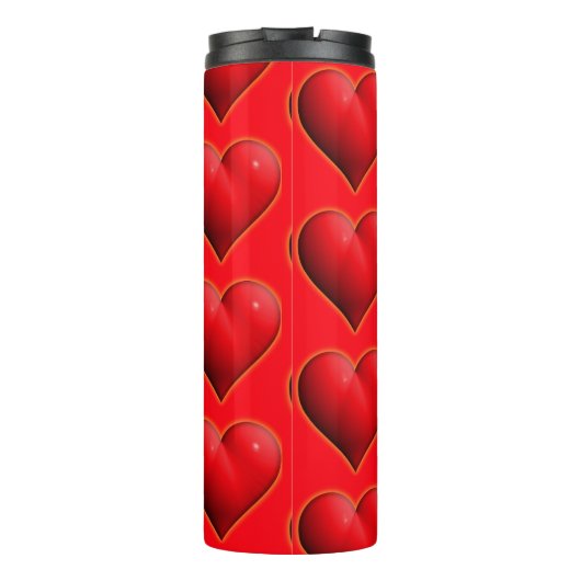 Ggloed Red 3-D Heart Thermosbeker (Achterkant)