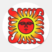 Ggloed Red Sun Sticker (Voorkant)