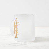 Ggloed Trumpet Music Gift Matglas Koffiemok (Voorkant links)