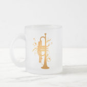 Ggloed Trumpet Music Gift Matglas Koffiemok (Links)