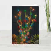 Ggloei Ocotillo Feestdagen Kaart (Voorkant)