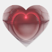 Ggloeiend, duister hart sticker (Voorkant)