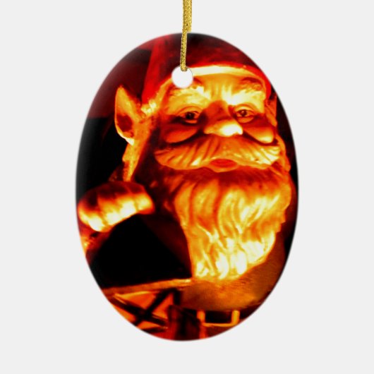 Ggloeiend Gnome Keramisch Ornament (Voorkant)
