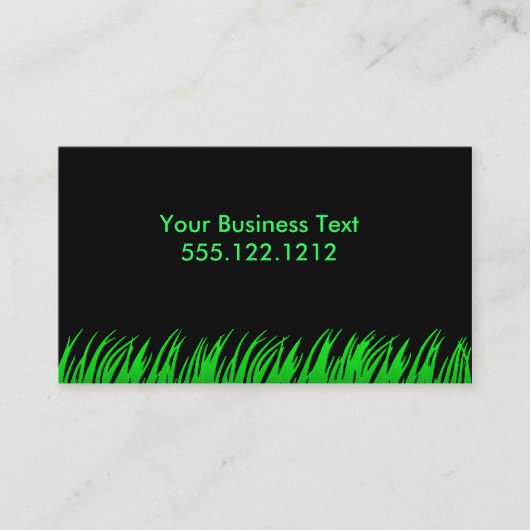 Ggloeiend gras visitekaartje (Voorkant)