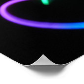 Ggloeiend hart poster (Hoek)