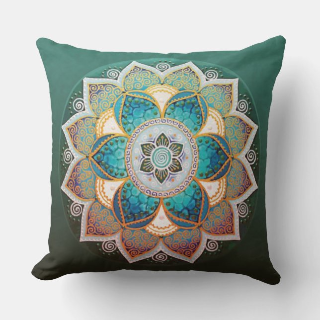 Ggloeiend Mandala - Pillow Kussen (Voorkant)
