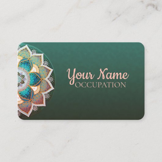 Ggloeiend Mandala - Visitekaartje (Voorkant)