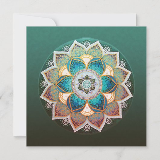 Ggloeiend Mandala - Wenskaart (Voorkant)