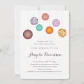 Ggloeiend papierlampions Birthday Plum Kaart (Voorkant)