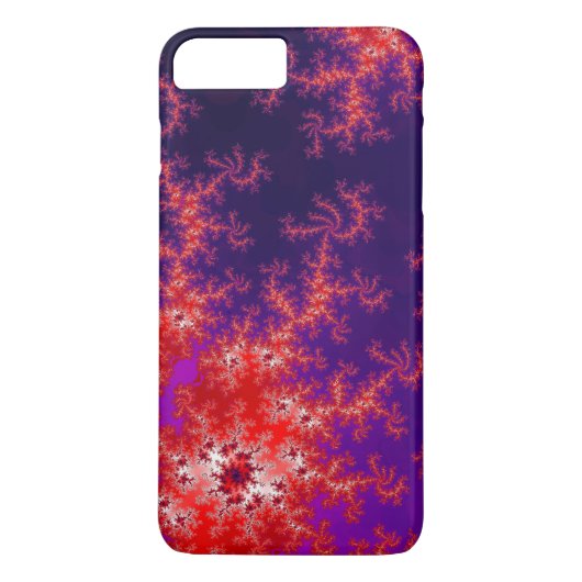 Ggloeiend rood fractal Case-Mate iPhone case (Achterkant)