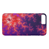 Ggloeiend rood fractal Case-Mate iPhone case (Achterkant (Horizontaal))