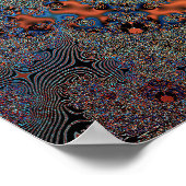 'Ggloeiend schild' Poster (Hoek)