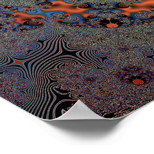 'Ggloeiend schild' Poster (Hoek)