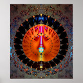 'Ggloeiend schild' Poster (Voorkant)