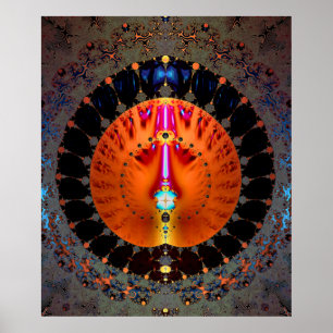 'Ggloeiend schild' Poster