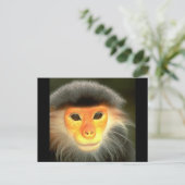 Ggloeiende aap briefkaart (Staand voorkant)