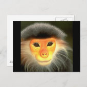 Ggloeiende aap briefkaart (Voorkant / Achterkant)