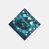 Ggloeiende bloemen Night Garden Weddenschappen Rec Servetten (Hoek)