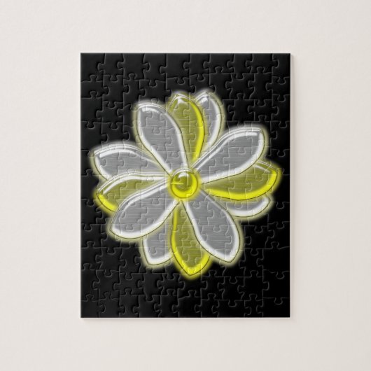 Ggloeiende Daisy Flower Puzzle Legpuzzel (Verticaal)