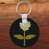 Ggloeiende Daisy Flower Sleutelhanger (Voorkant)