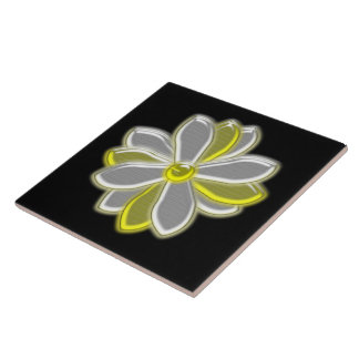Ggloeiende Daisy Flower Tile Tegeltje