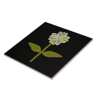 Ggloeiende Daisy Flower Tile Tegeltje