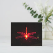 Ggloeiende Dragonfly Briefkaart (Staand voorkant)