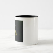 Ggloeiende Gele Dagbladen, Tom Wurl Tweekleurige Koffiemok (Center)