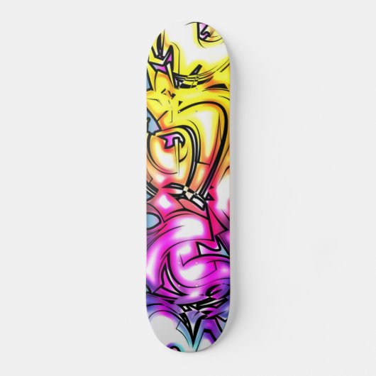Ggloeiende graffiti persoonlijk skateboard (Voorkant)