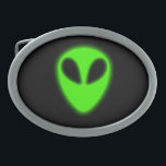 Ggloeiende groene Alien Belt Gesp<br><div class="desc">Groene buitenaardse gloed (niet gloed in het donker).</div>