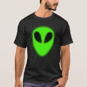 Ggloeiende groene Alien T-Shirt (Voorkant)