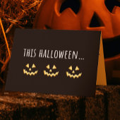 Ggloeiende Jack-o-Lantern Halloween Kaart