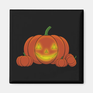 Ggloeiende Jack-o'-Lantern Pumpkin Magneet