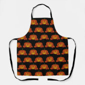 Ggloeiende Jack-o'-Lantern Pumpkin Schort (Voorkant)