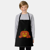 Ggloeiende Jack-o'-Lantern Pumpkin Schort (Gedragen)