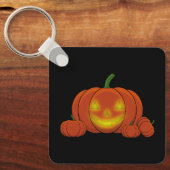 Ggloeiende Jack-o'-Lantern Pumpkin Sleutelhanger (Voorkant)