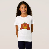 Ggloeiende Jack-o'-Lantern Pumpkin T-shirt (Voorkant volledig)