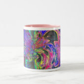 Ggloeiende kleurendruk tweekleurige koffiemok (Center)